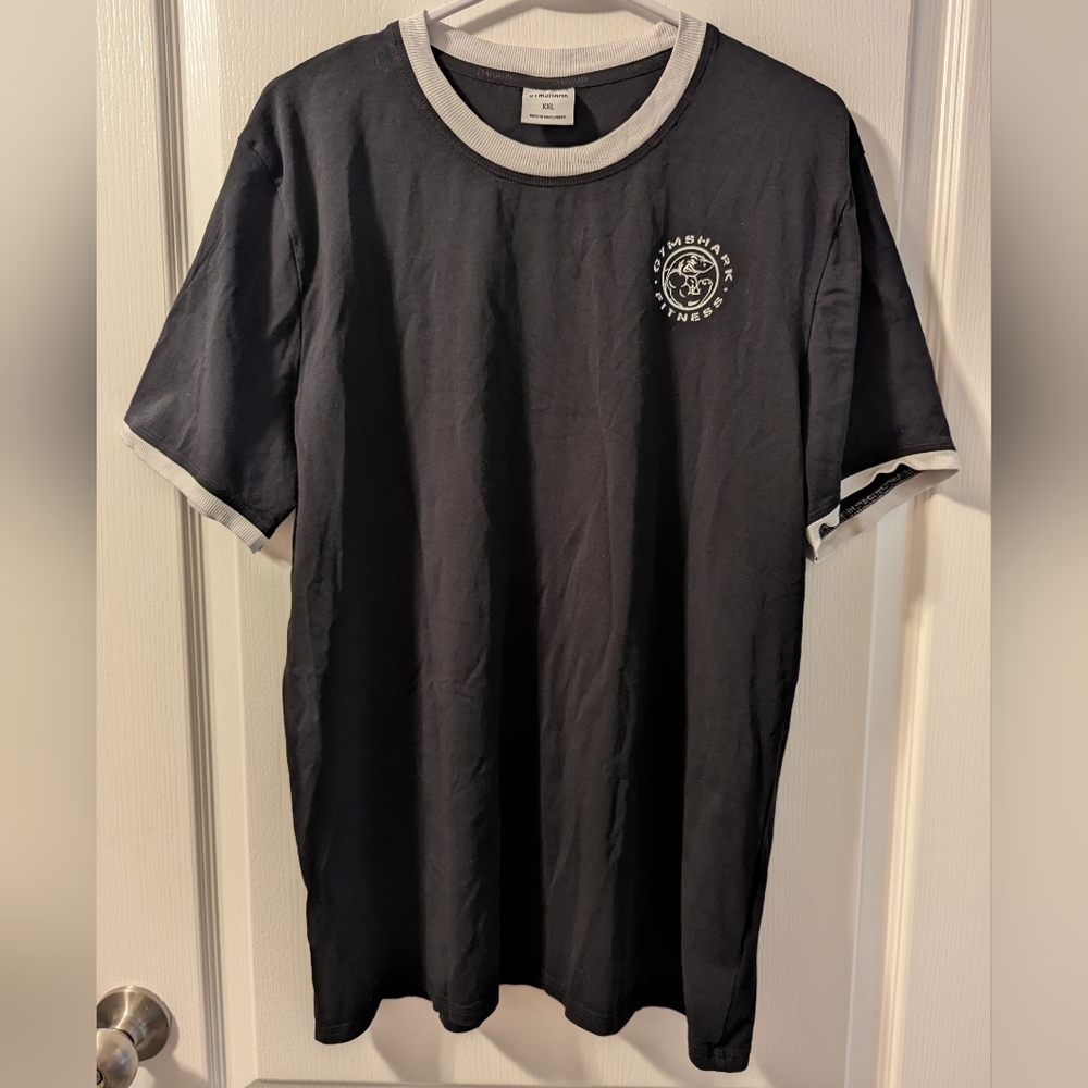 Women's Gymshark Short Sleeve T Shirt XXL Black Fitness Workout Athletic Active